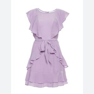 Vici lilac ruffle dress
